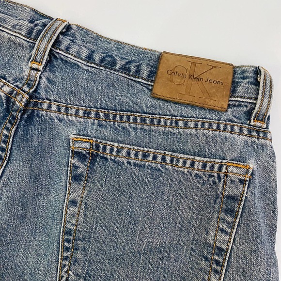 VTG Calvin Klein Low Rise Short Jean Shorts 5 - Picture 7 of 12